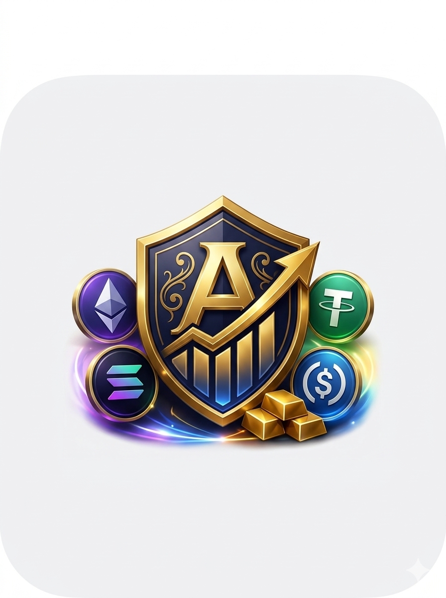 Global Alpha gold shield logo